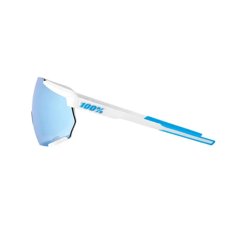 100% Racetrap 3.0 Sport Sunglasses (Blue Multilayer/SE Movistar Team White)