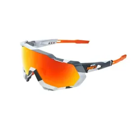 100% Speedtrap Sport Sunglasses (Red Multilayer/Soft Tact Grey Camo)