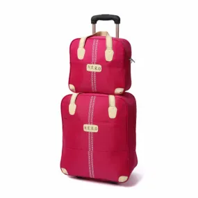 17.7 Inch Travel Luggage Set Brand Spinner Wheel Suitcase Original Women Boarding Box Carry On