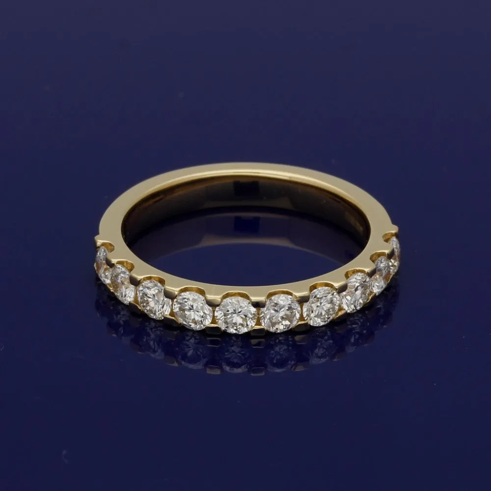 18ct Yellow Gold Diamond Half Eternity Ring