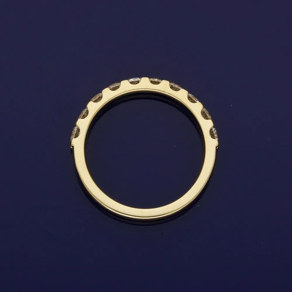 18ct Yellow Gold Diamond Half Eternity Ring