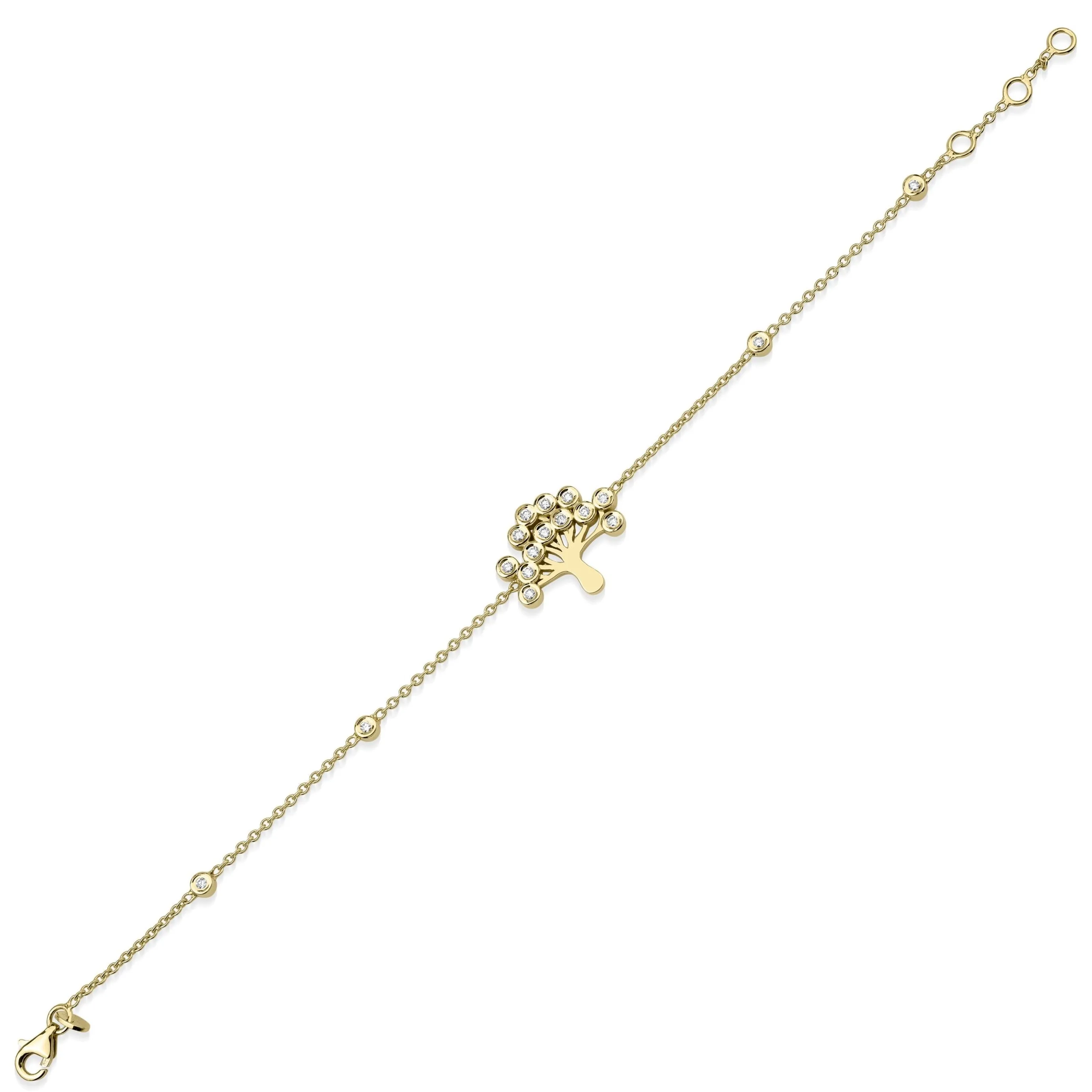 18K Gold and Diamond Mulberry Bracelet