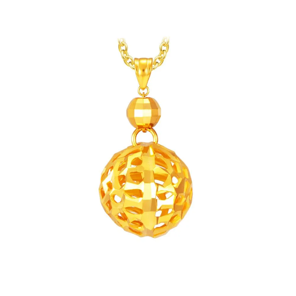 18K Golden Orb Pendant