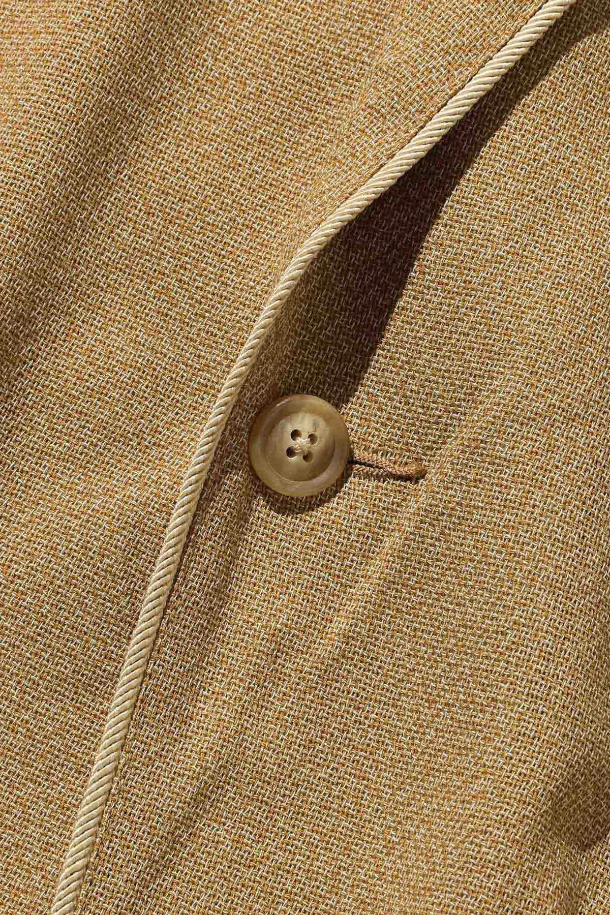 1B Smoking Jacket Wool Panama - Beige