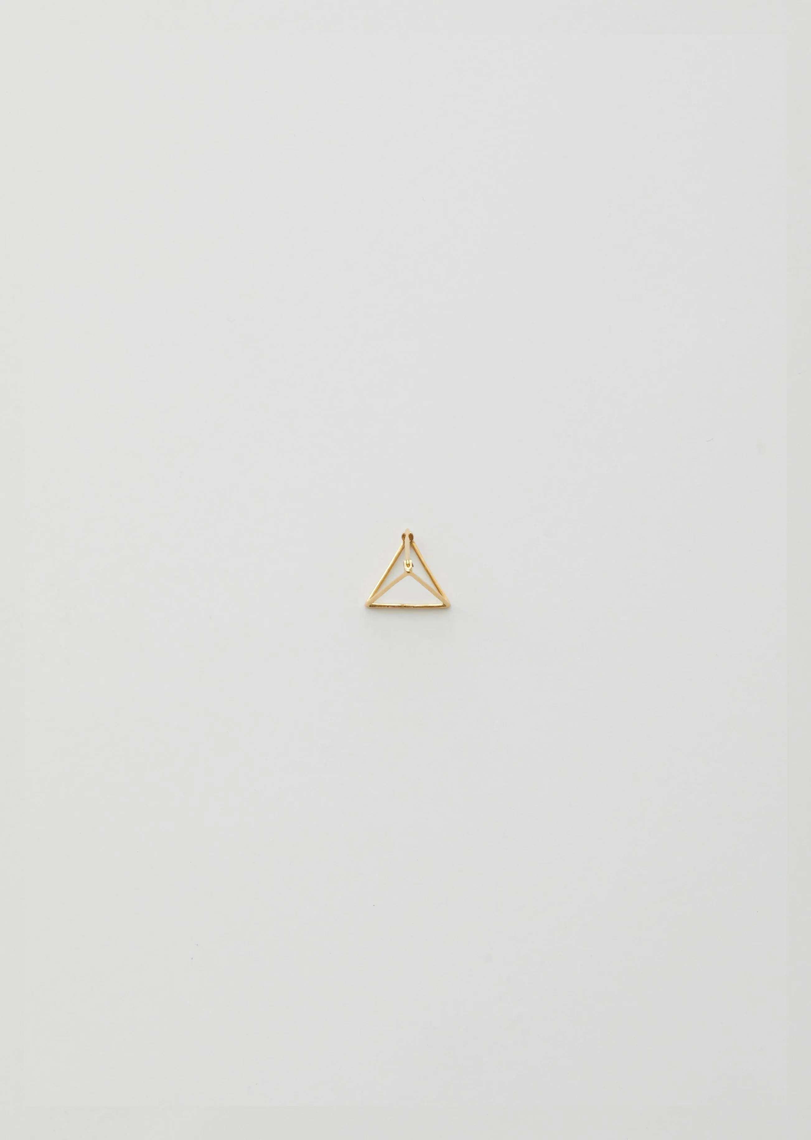 3D Triangle Earring — 20mm