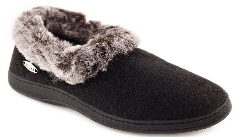 Acorn Chinchilla Collar - Women's Slipper