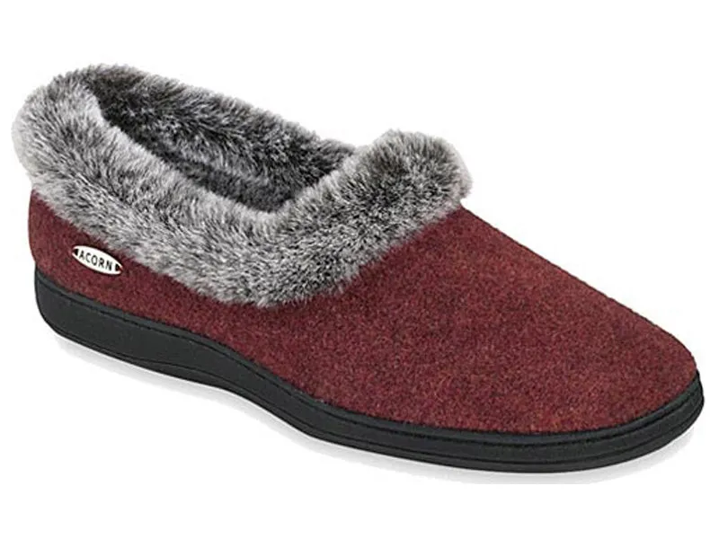 Acorn Chinchilla Collar - Women's Slipper