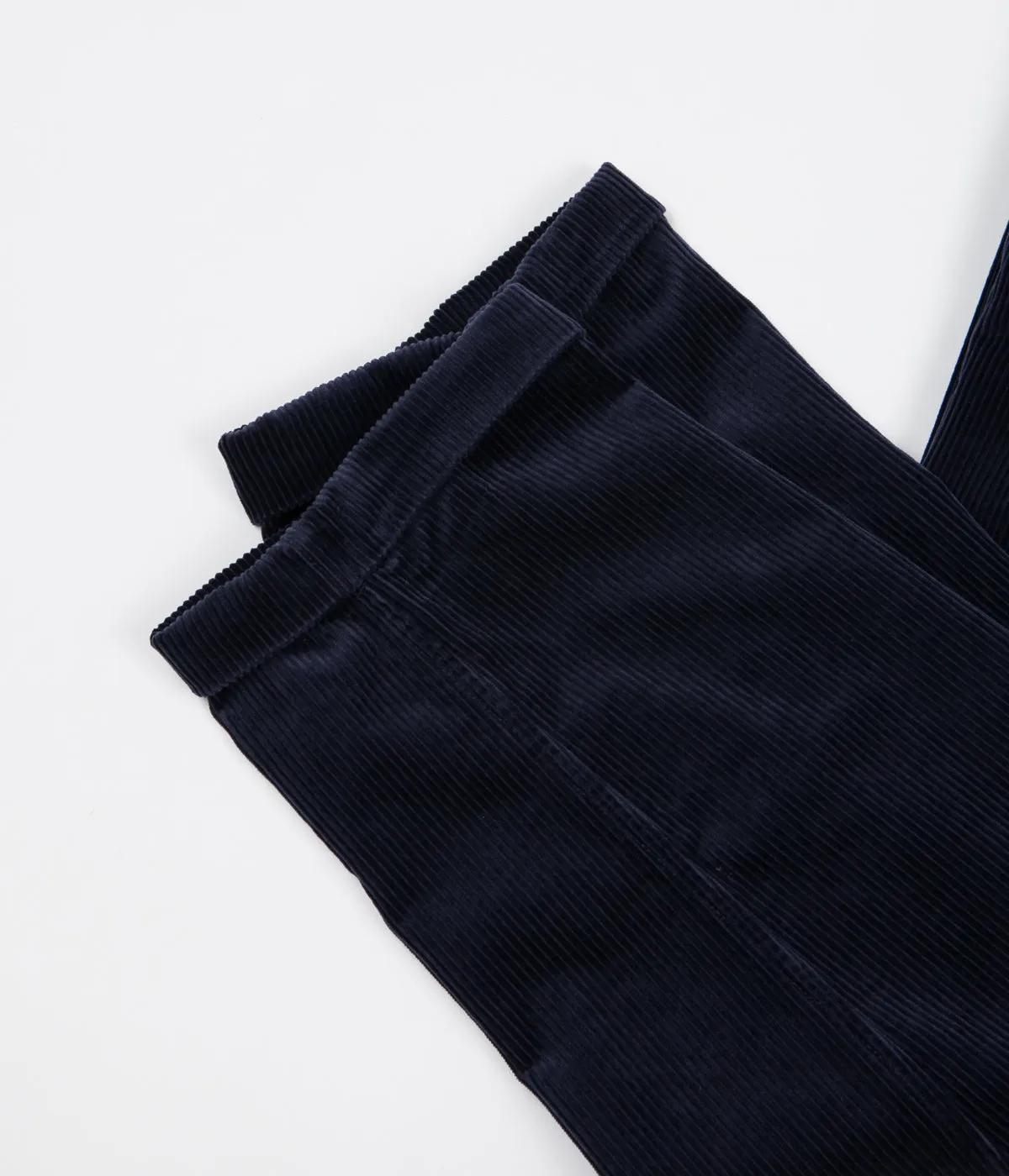 Albam Cord Pleat Trousers - Navy