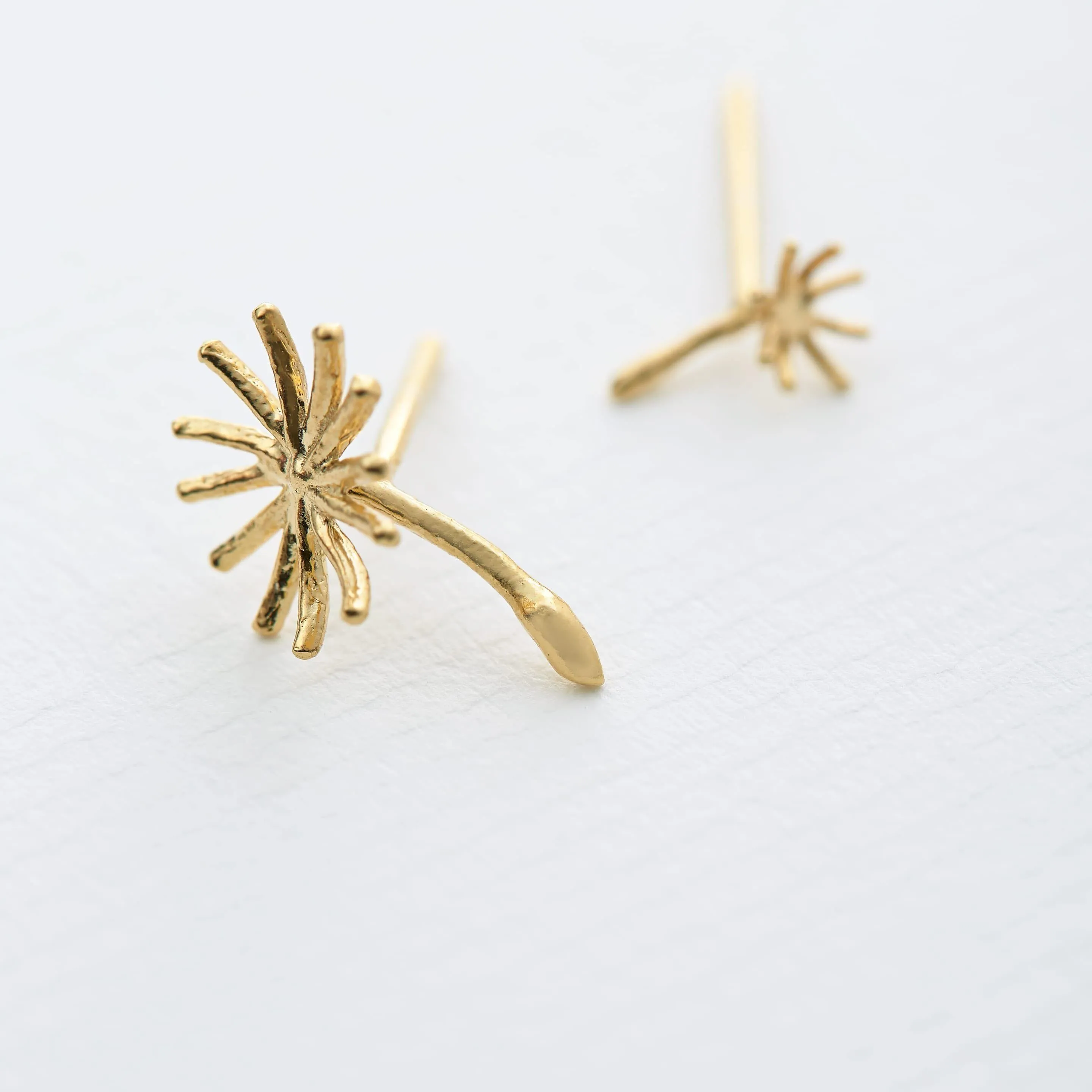 Alex Monroe Dandelion Fluff Stud Earrings