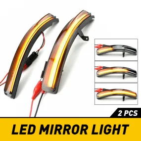 Amber Sequential Dynamic LED Side Mirror Turn Signal Light for 2011-2019 Ford Explorer