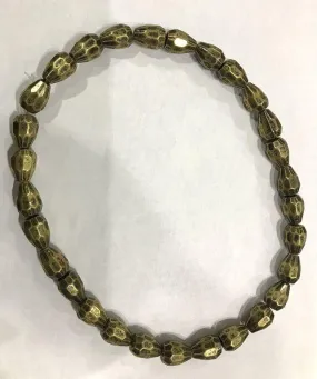 Antique Golden Drop CCB Plastic Beads