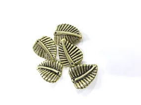 Antique Golden Leaf Plastic CCB Beads