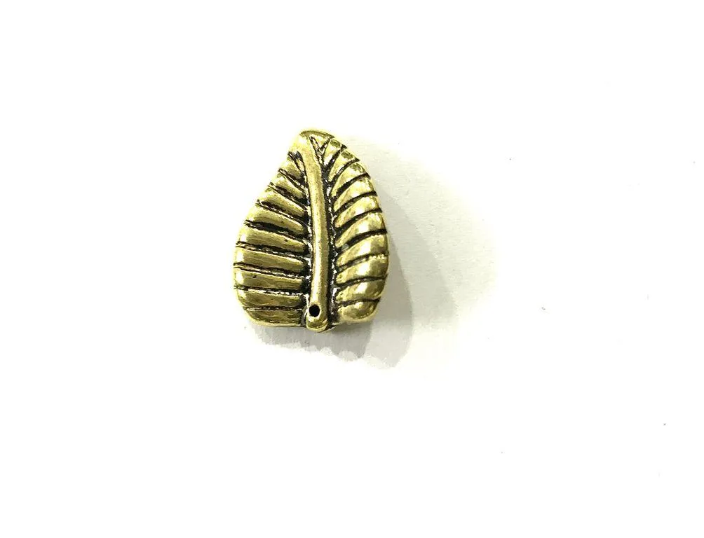 Antique Golden Leaf Plastic CCB Beads