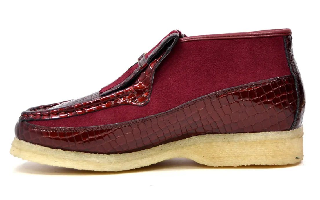 Apollo Croc Suede & Croc Handmade Shoe from British Collection