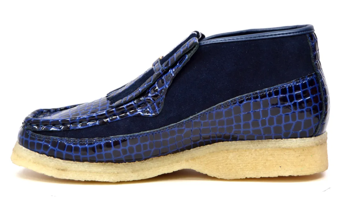 Apollo Croc Suede & Croc Handmade Shoe from British Collection