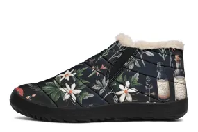 Apothecary Haven Winter Sneakers - Warm & Easy Slip-On Shoes Lined with Vegan Wool with Anti-Slip Soles