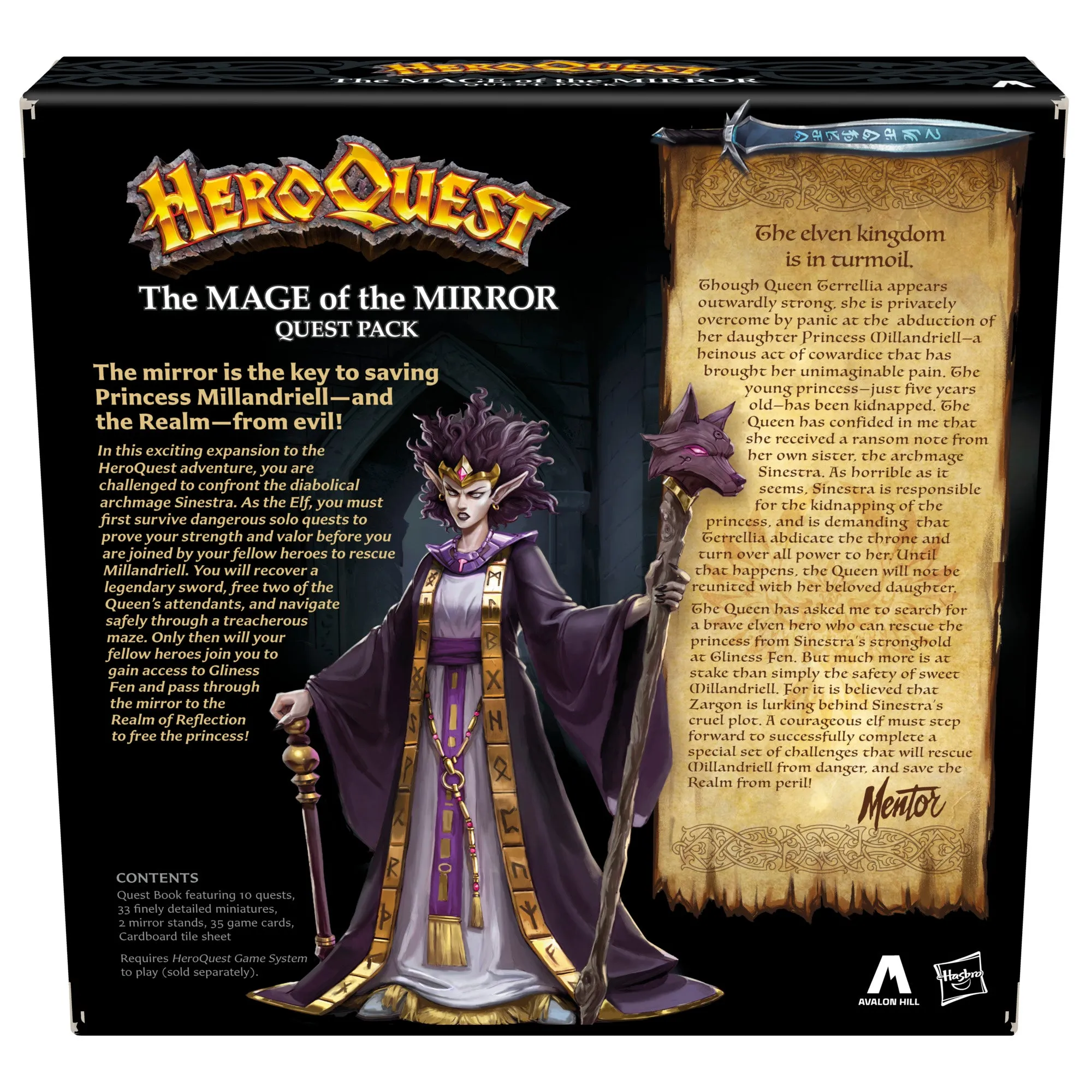 Avalon Hill Heroquest The Mage of the Mirror Quest Pack