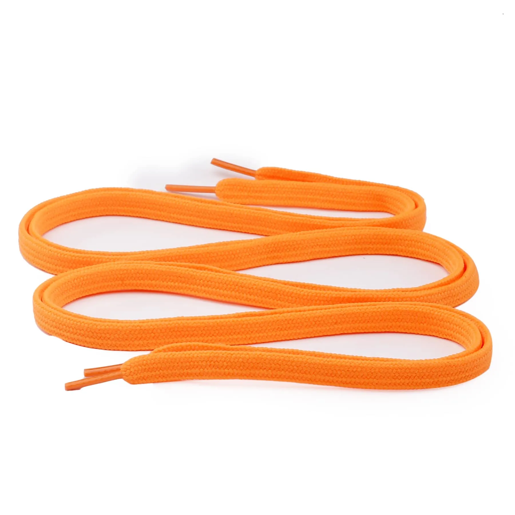 Bacca Bucci Sneaker Shoe Laces | Flat | Black-Orange