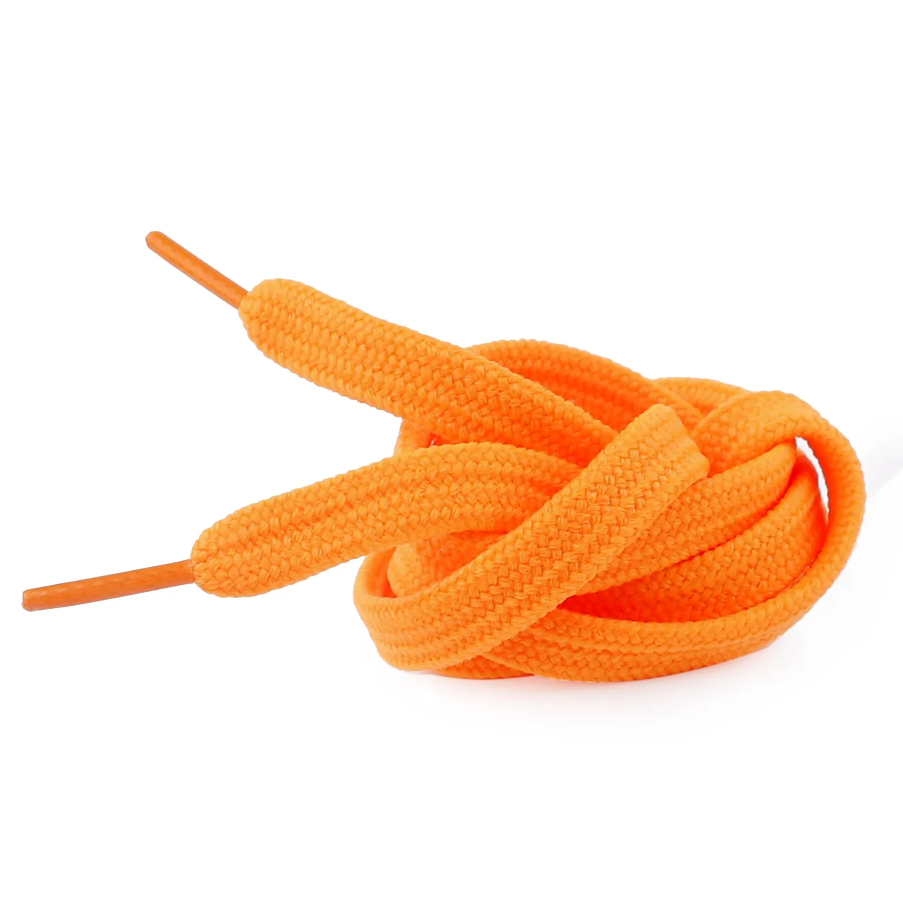 Bacca Bucci Sneaker Shoe Laces | Flat | Black-Orange