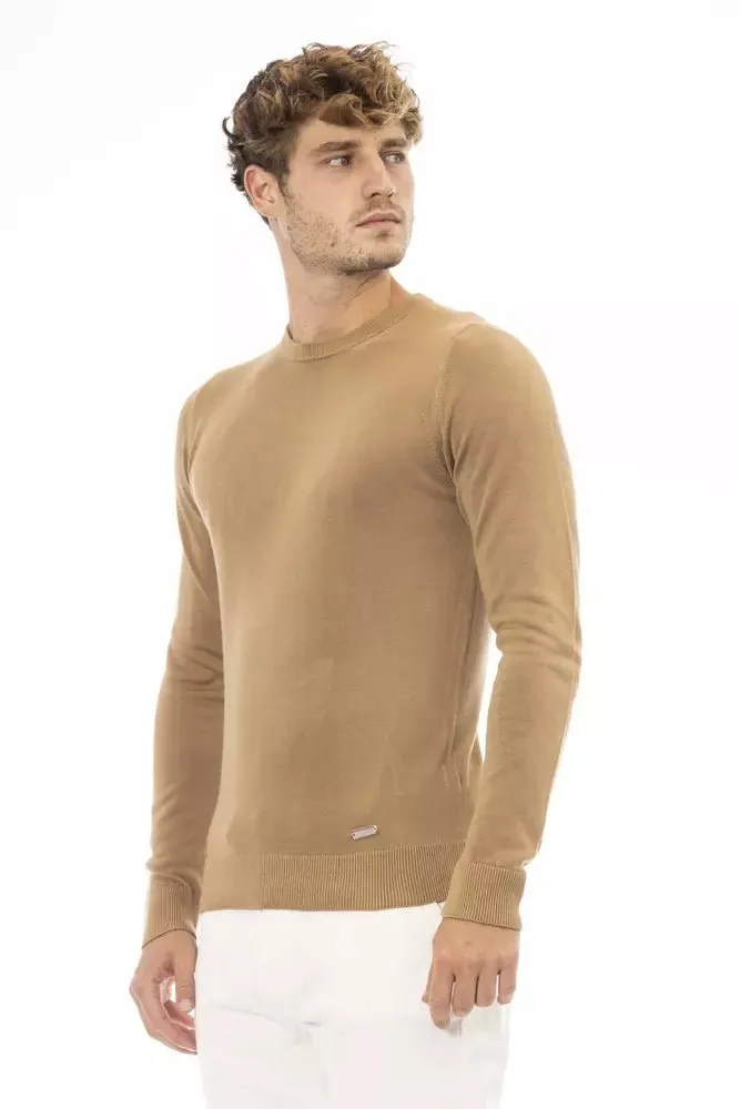 Baldinini Trend Beige Modal Men Sweater