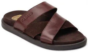 Base London Ponza Mens Leather Slip On Sandal