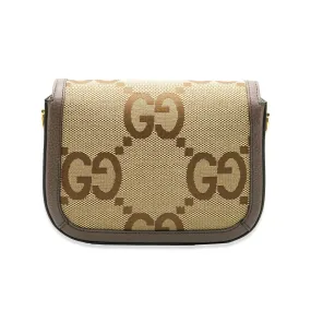 Beige Jumbo GG Canvas Mini Horsebit 1955