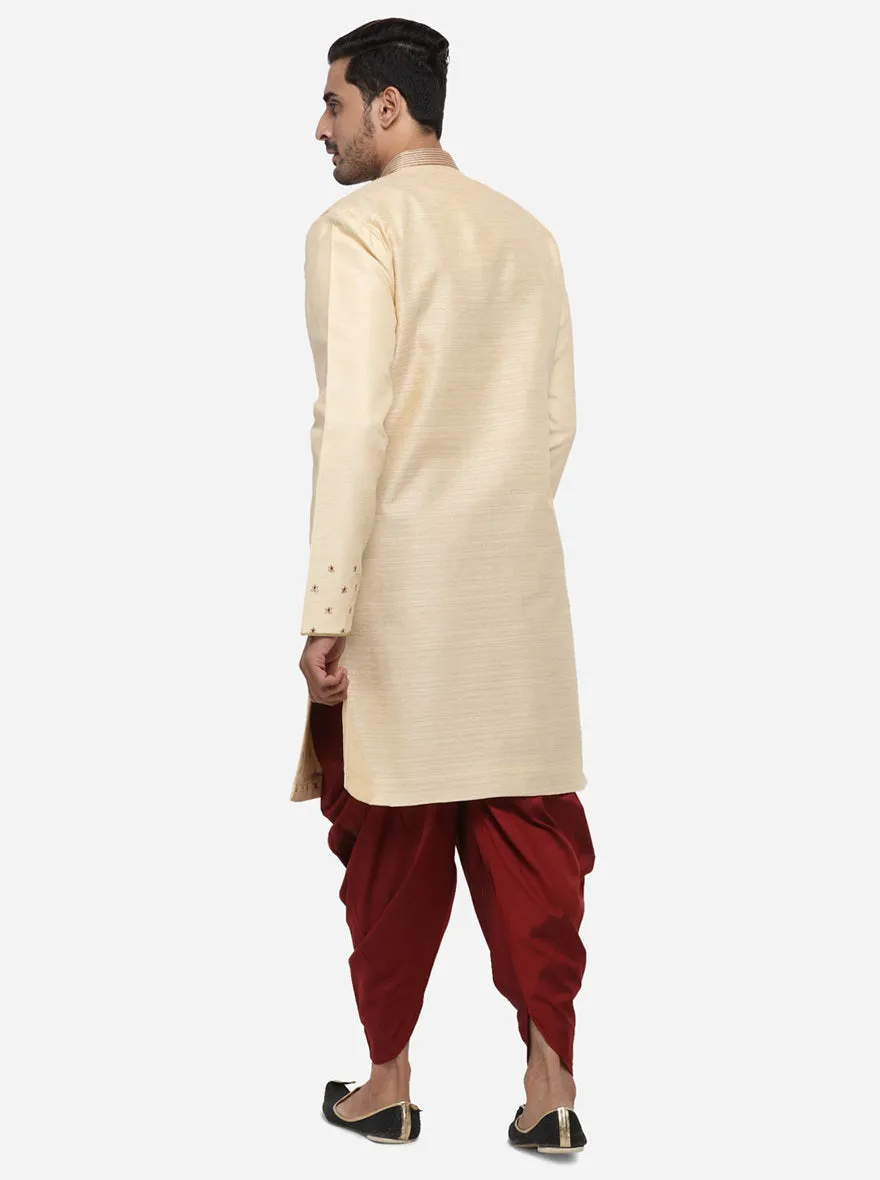 Beige Semi Indowestern | Azania