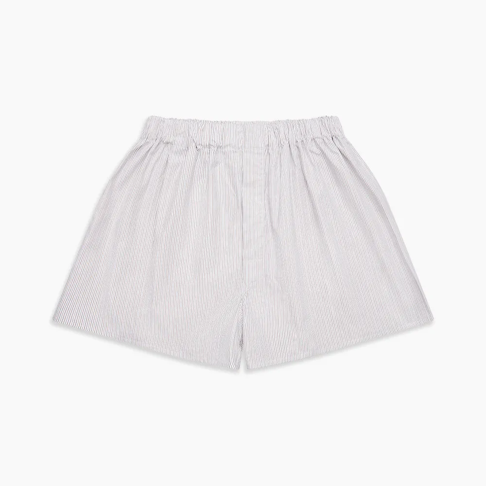 Beige Stripe Cotton Godfrey Boxers