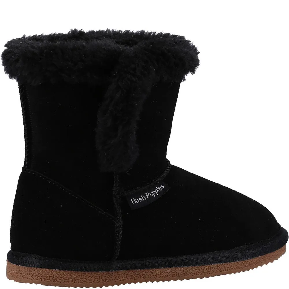 Black Ashlynn Bootie Slipper