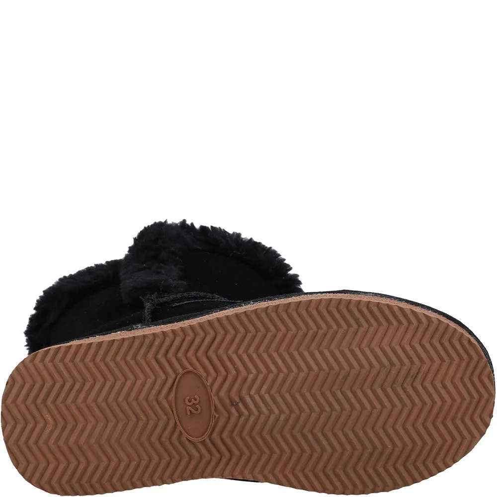 Black Ashlynn Bootie Slipper