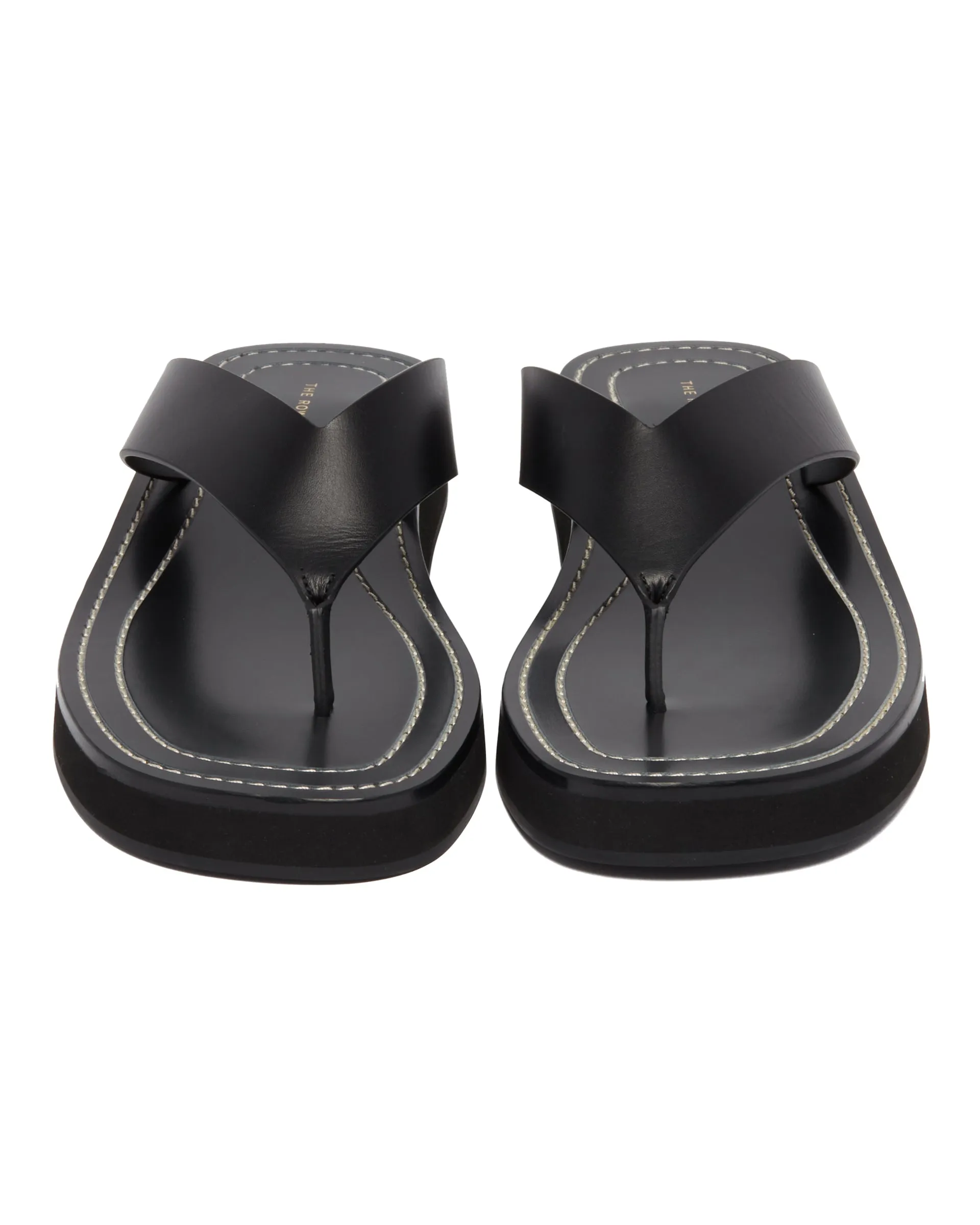 Black Ginza Flip-Flop Sandals