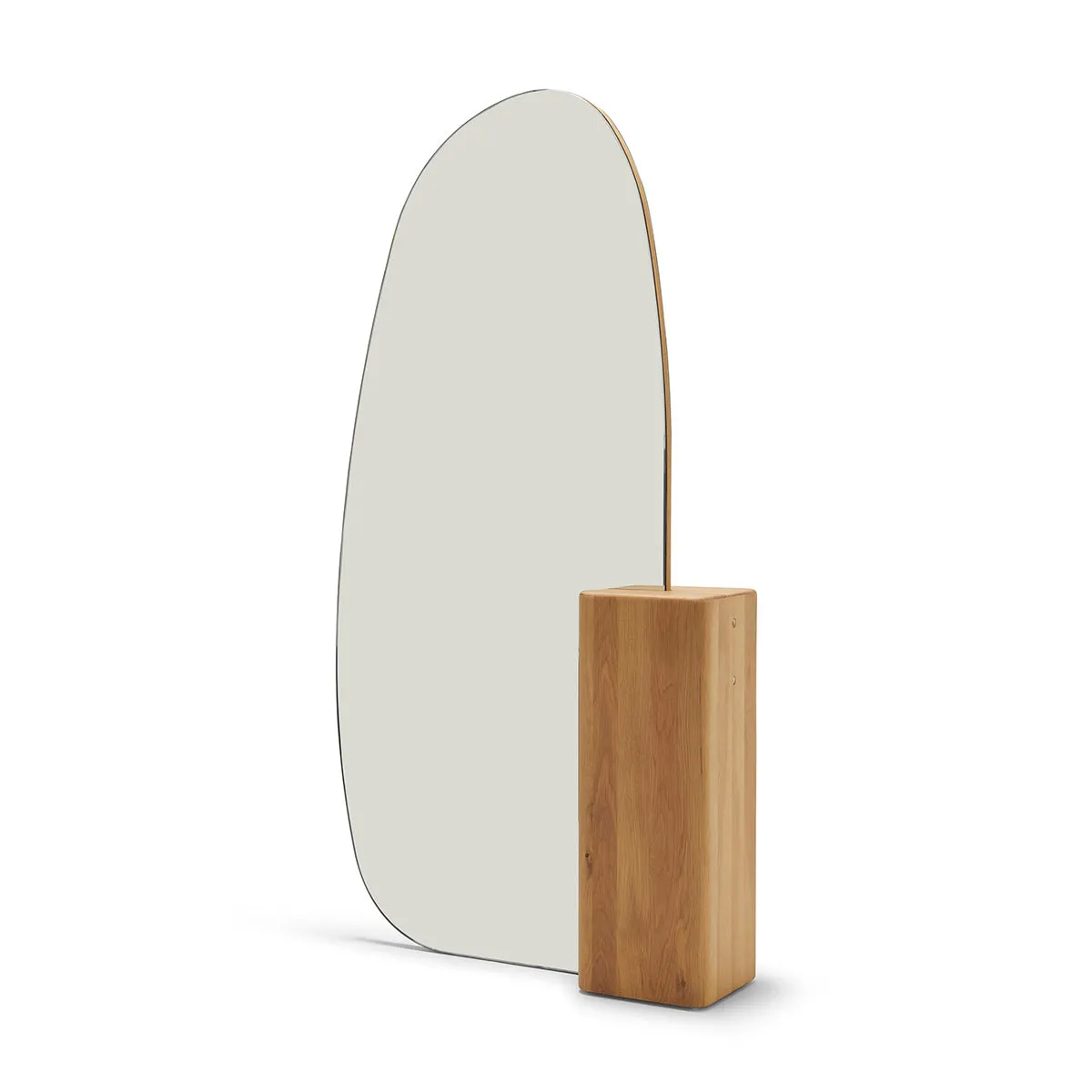 Block Floor Mirror (Oak)