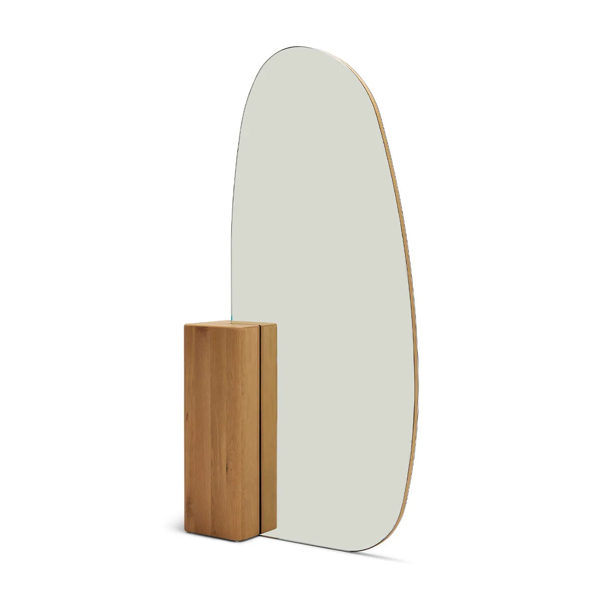 Block Floor Mirror (Oak)