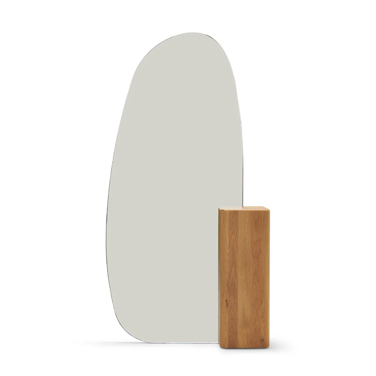 Block Floor Mirror (Oak)