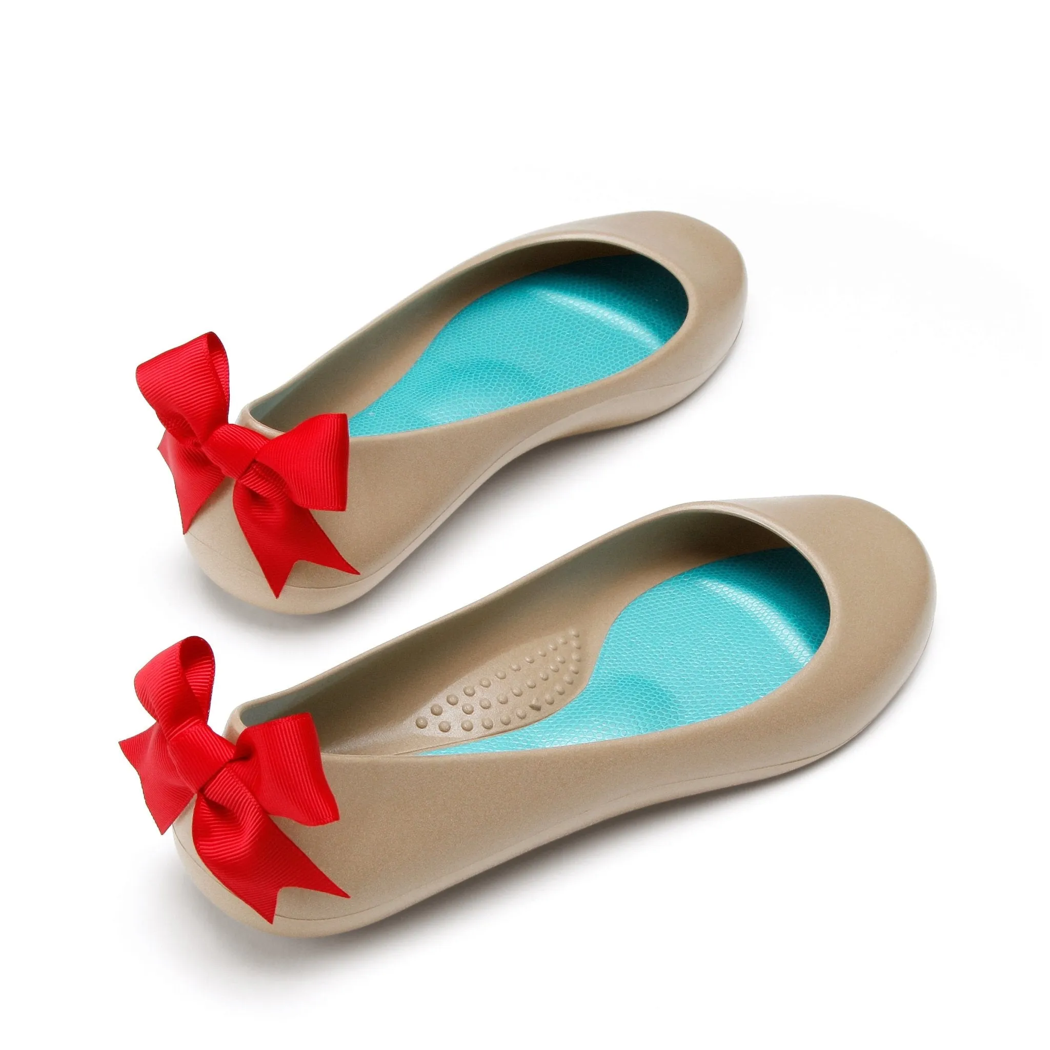 Bow Ballet Flats, Matte Chai Shoe