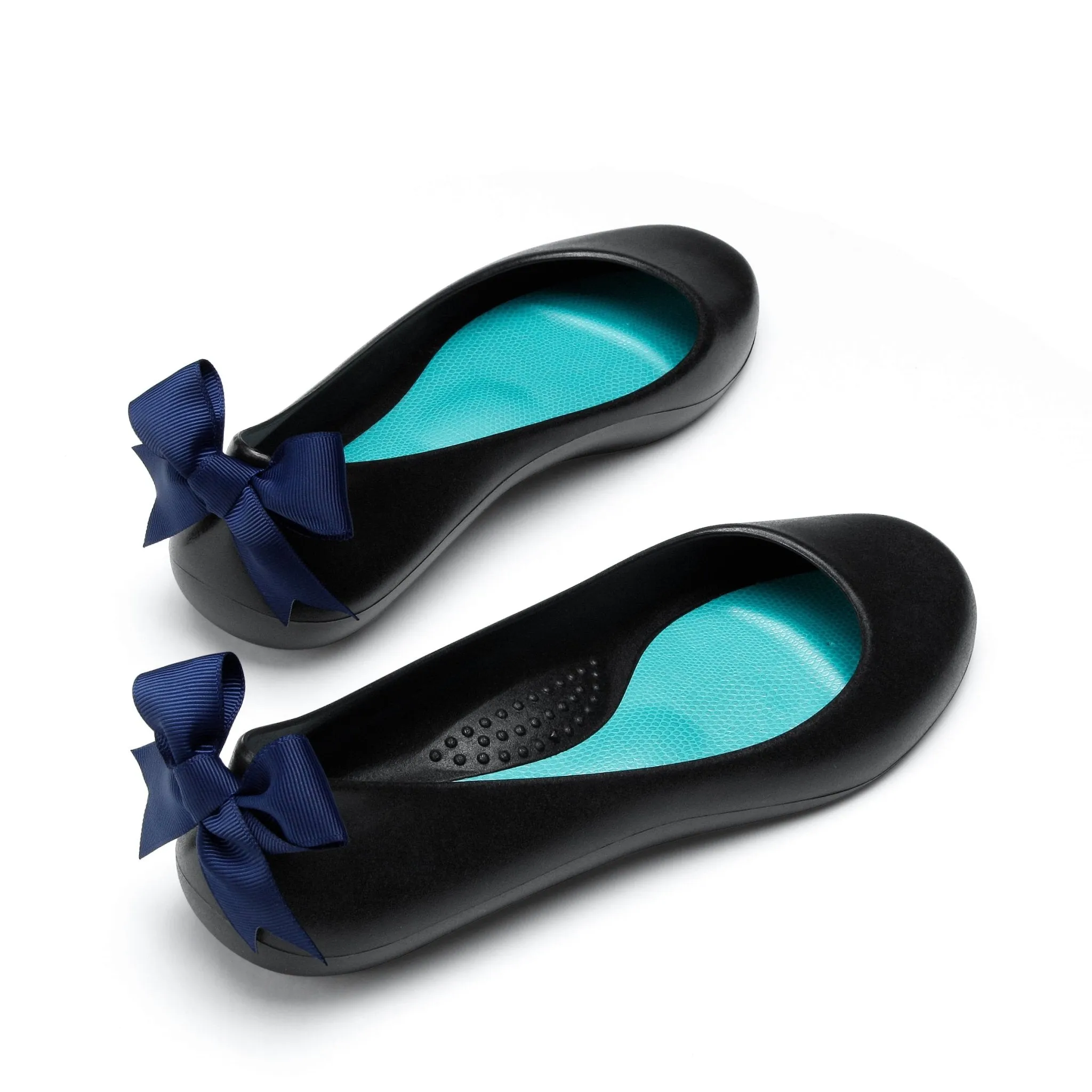 Bow Ballet Flats, Matte Licorice Shoe