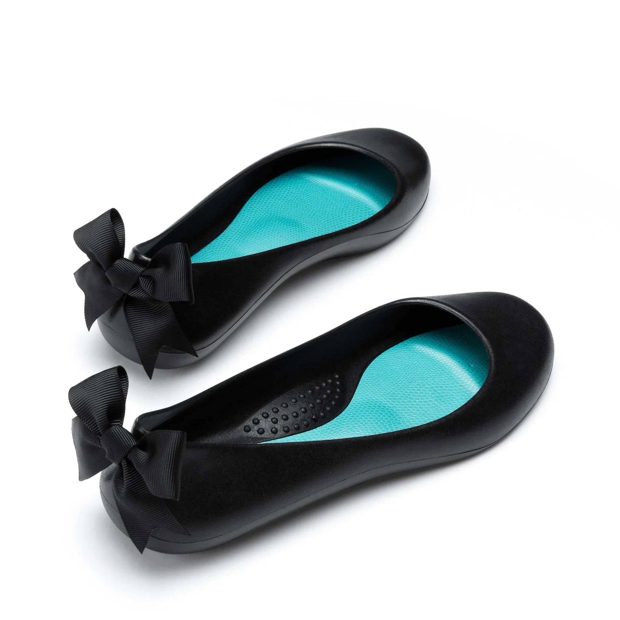 Bow Ballet Flats, Matte Licorice Shoe