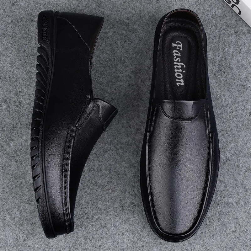 Business Leather Shoes Slip On Loafers Drive Walking Shoes | B2102