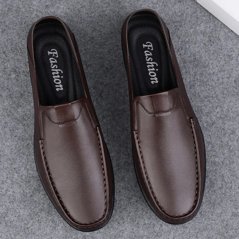 Business Leather Shoes Slip On Loafers Drive Walking Shoes | B2102