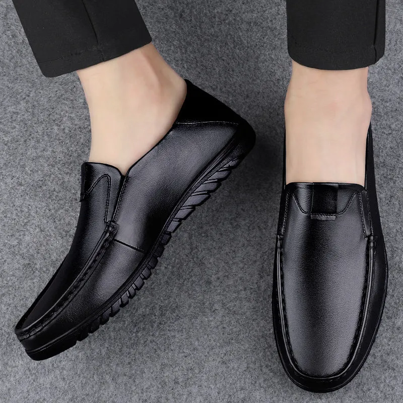 Business Leather Shoes Slip On Loafers Drive Walking Shoes | B2102