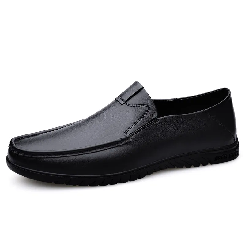 Business Leather Shoes Slip On Loafers Drive Walking Shoes | B2102