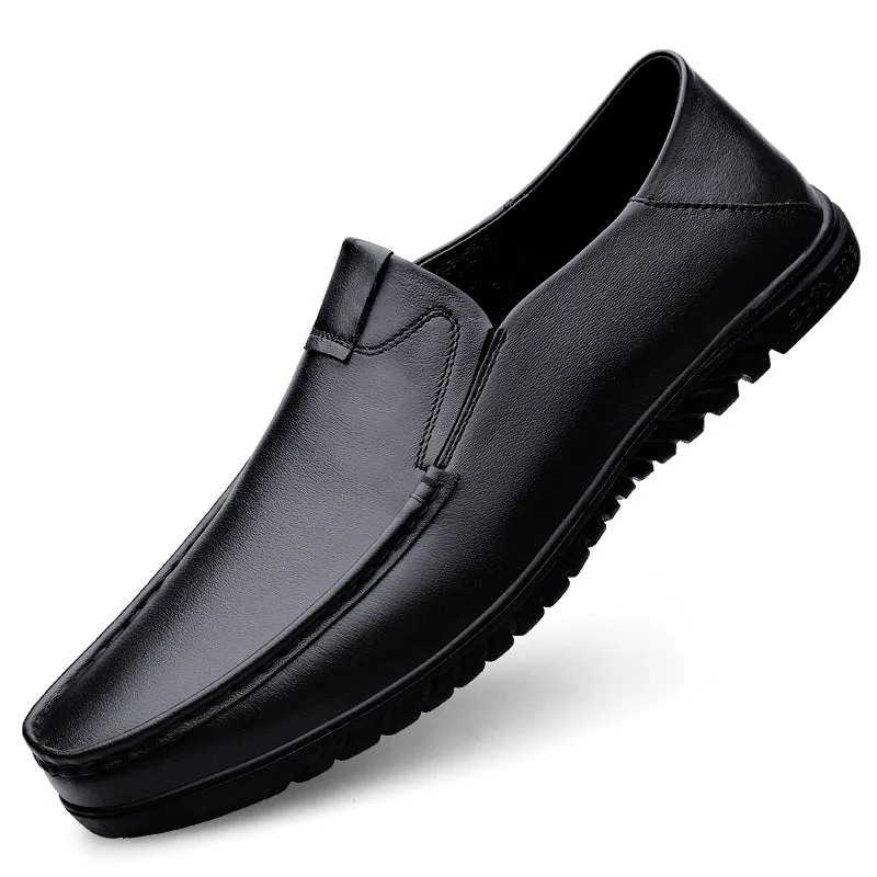 Business Leather Shoes Slip On Loafers Drive Walking Shoes | B2102