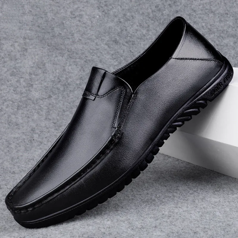 Business Leather Shoes Slip On Loafers Drive Walking Shoes | B2102