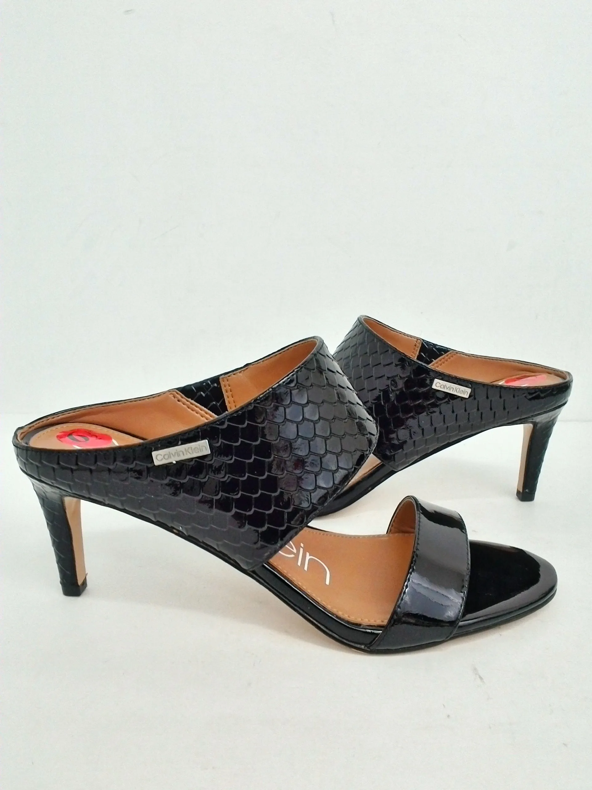 Calvin Klein Women's Cecily Black Mule Sandals Size 6.5