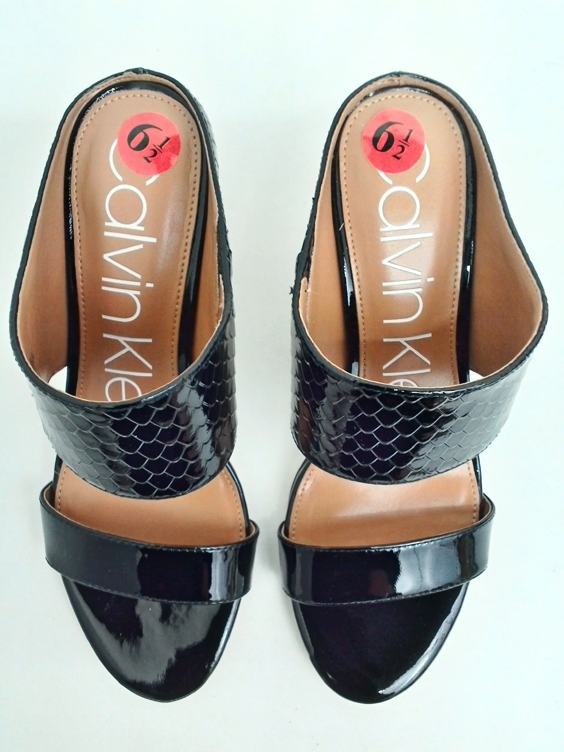 Calvin Klein Women's Cecily Black Mule Sandals Size 6.5