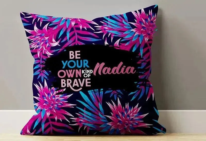 Canvas Cushion-Square Shape - Motivation