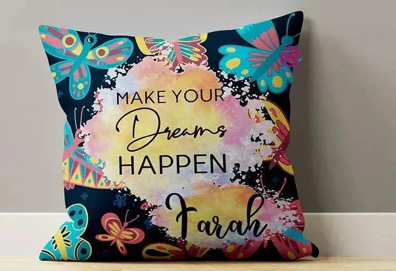 Canvas Cushion-Square Shape - Motivation