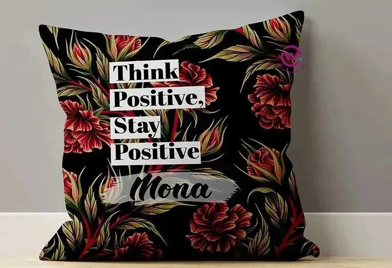 Canvas Cushion-Square Shape - Motivation