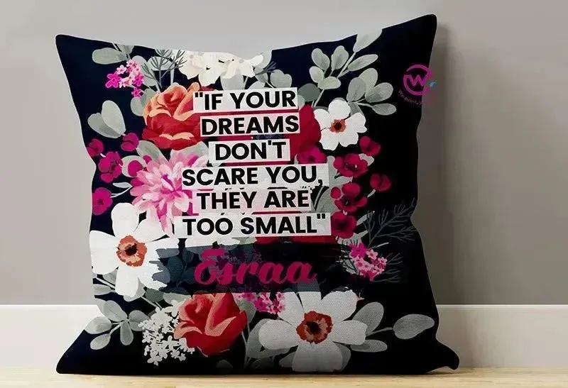 Canvas Cushion-Square Shape - Motivation