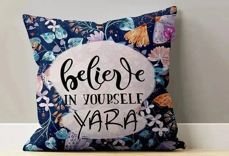 Canvas Cushion-Square Shape - Motivation